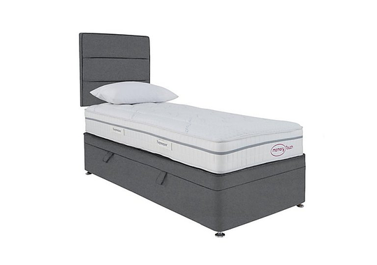 Sleepeezee - Memory Touch Ortho Side-lift Ottoman Divan Set - Single - Grey