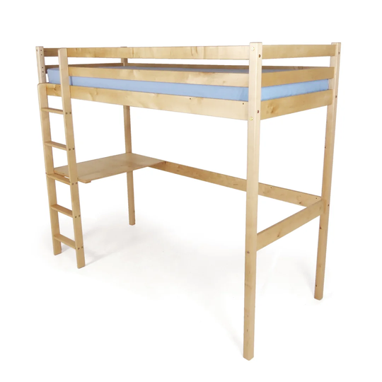Engelhardt Hardwood High Sleeper Bed with Desk