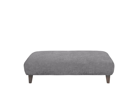 Boutique Splendour Fabric Bench Stool - Grey