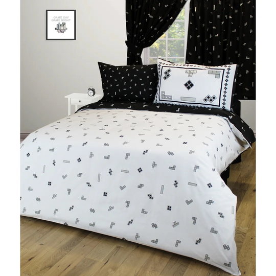 Agrait White Black 144 TC Duvet Cover Set