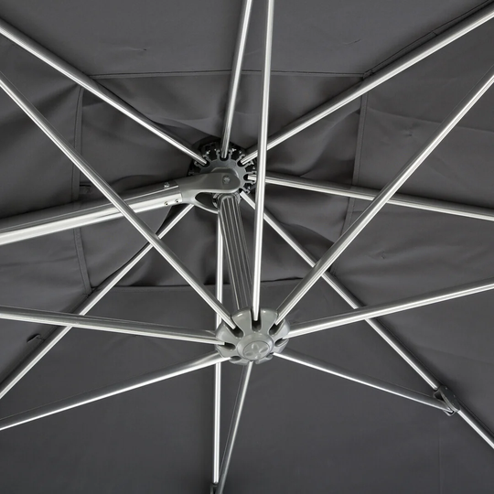 Aquiles 3m Square Traditional Parasol