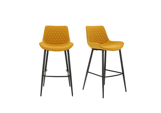 Rocket Pair of Bar Stools - Yellow