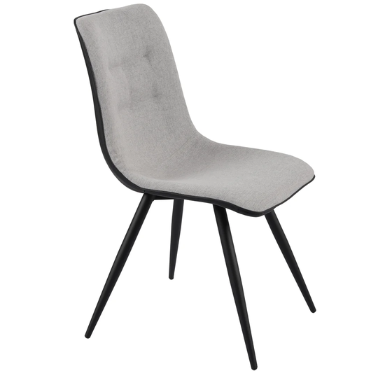 Benedick Tufted Side Chair in Grey