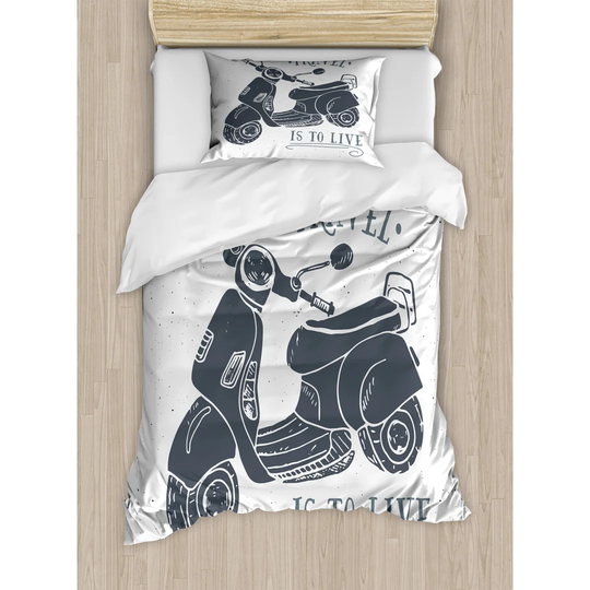 Seymour Grey 100% Brushed Microfibre Duvet Cover Set