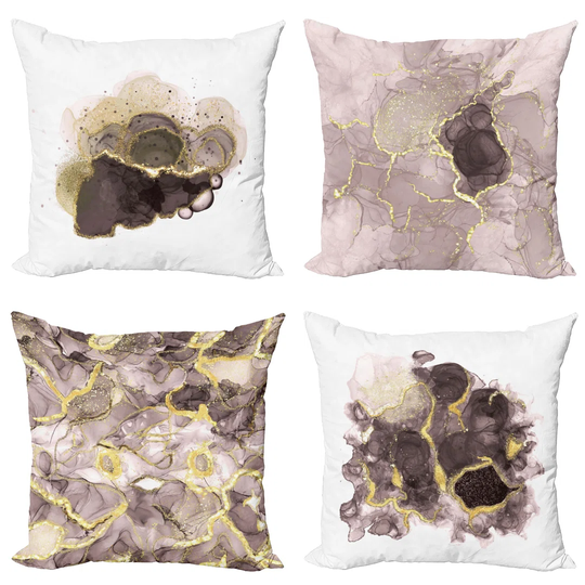Hijoung Indoor/Outdoor Abstract Square Scatter Cushion Cover