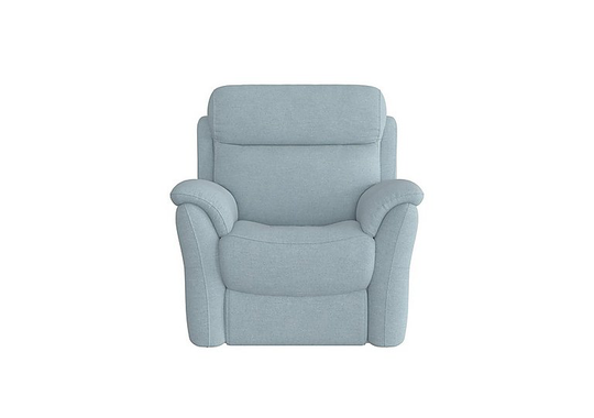 Relax Station Revive Fabric Power Recliner Armchair - Blue