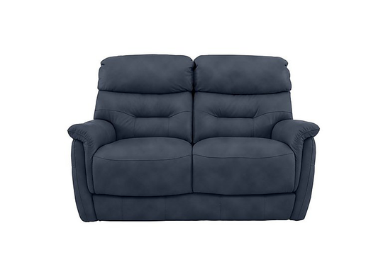 Chicago 2 Seater Fabric Sofa - Blue