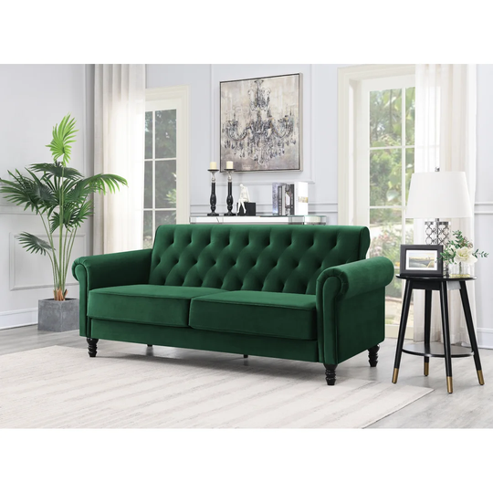 Greta 3-Seater Velvety Sofa