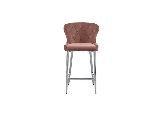 Donnie Fabric Bar Stool - Pink