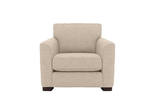 Elora Fabric Standard Armchair - Cream