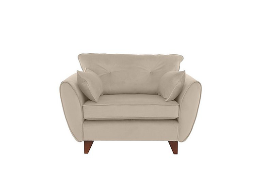 Felix Fabric Cuddle Chair - Cream