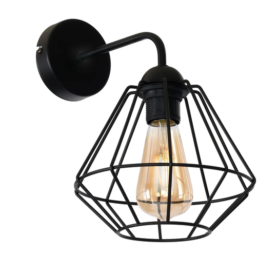 Hunnicutt 1 - Light Black Armed Sconce