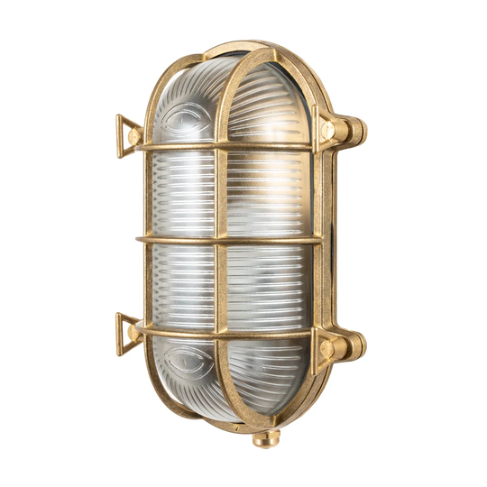 Sorrel Antique Brass 24cm H Outdoor Bulkhead Light