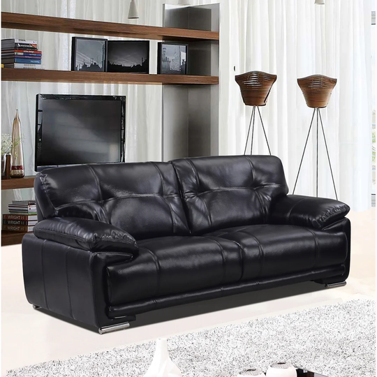 Lester Leather 3 Seater Sofa