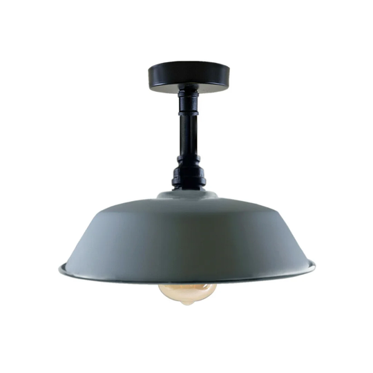 Industrial Pendant Ceiling Light Hanging Lamp Black Pipe Light Vintage Downlight
