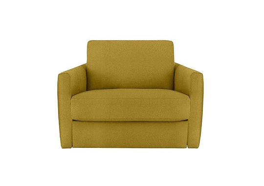 Nicoletti - Alcova Fabric Chair with Slim Arms - Yellow