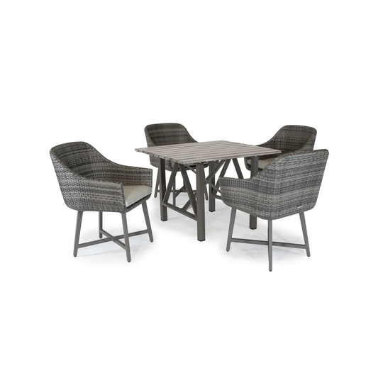 Lamode 4 Seater Dining Set with Cushions