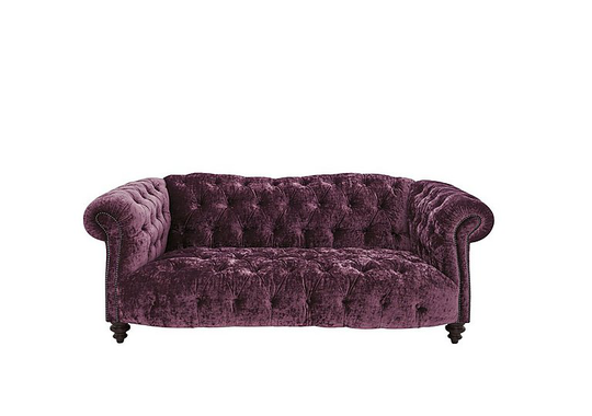 Tetrad - Southwood 2 Seater Velvet Sofa - Purple