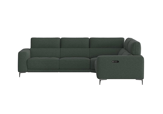 Adama Fabric Corner Sofa - Green