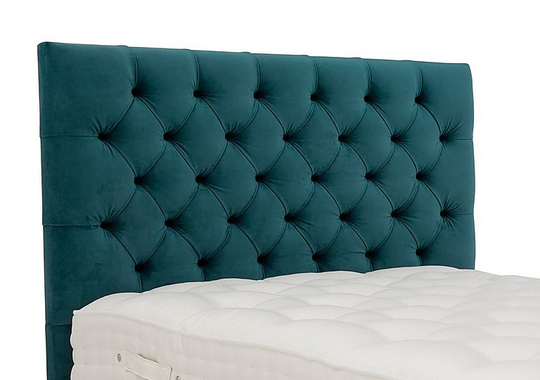 Millbrook - Minley Floor Standing Headboard - Double - Teal