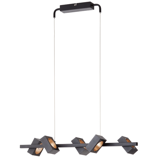 Shymier 5 - Light Kitchen Island Square LED Pendant