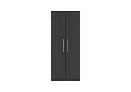 London Bedrooms - Fenchurch 2 Door Wardrobe - Black
