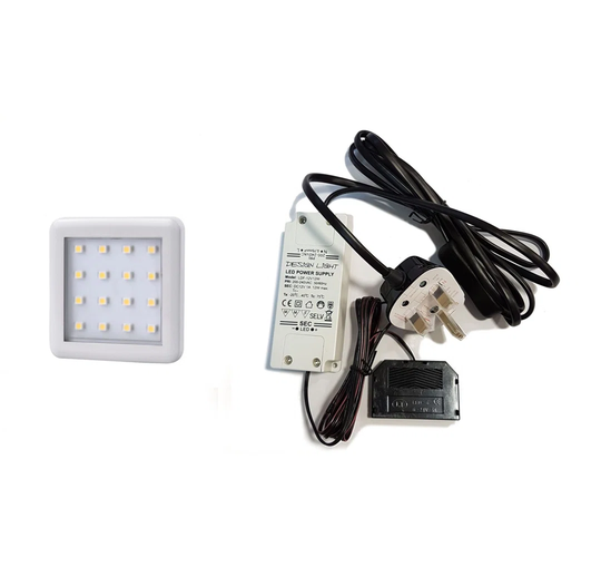 LED Light Square Black
