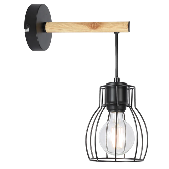 Weekley 1 - Light Black Armed Sconce
