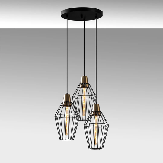 Besek 3 - Light Cluster Geometric Pendant