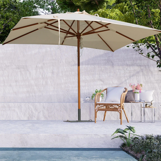 Artasia 2.5m x 3.5m Rectangular Beach Parasol