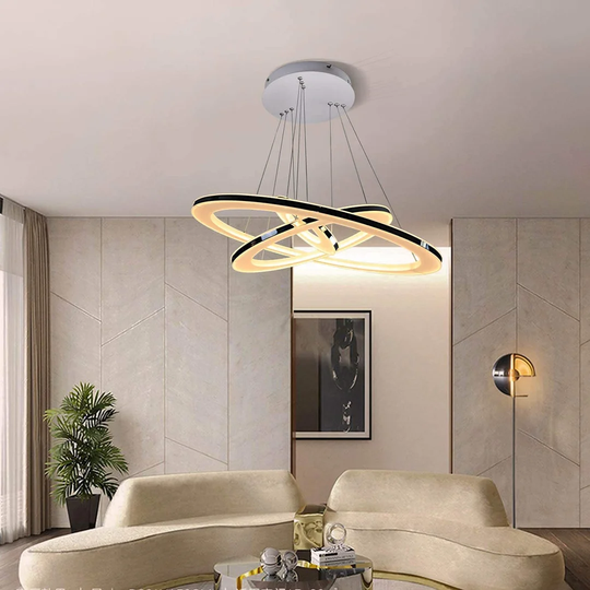 Rascon 1 - Light Crystal Tiered LED Pendant