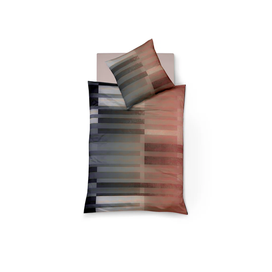 Bed Art S Black/Red 205 TC Reversible Duvet Cover Set