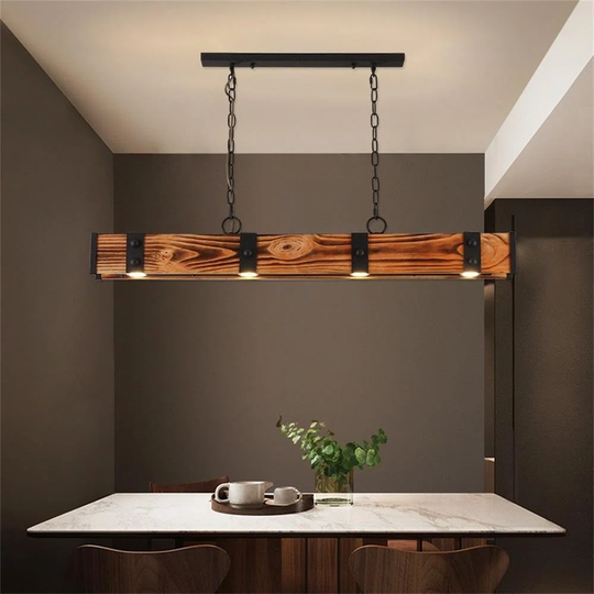 Talbot 4 - Light Kitchen Island Linear LED Pendant
