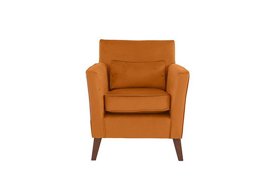 Felix Fabric Accent Chair - Orange