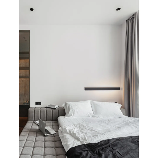 Aabir 1 - Light LED Sandy Black Flush Mounted Sconce