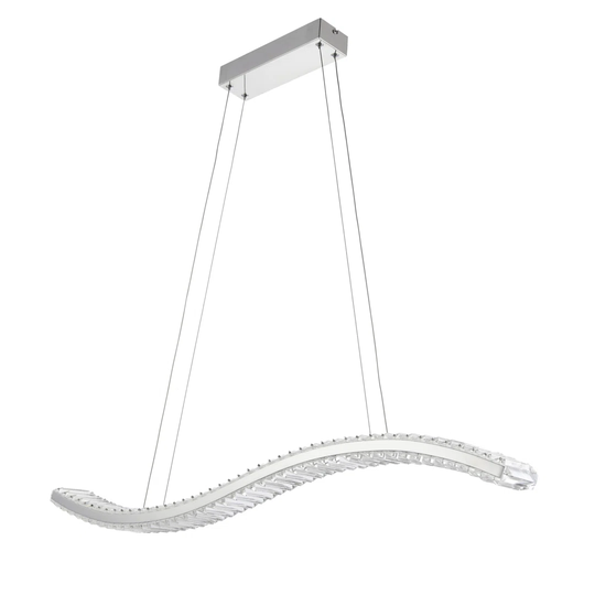 Ermentrude 1 - Light Crystal Linear LED Pendant