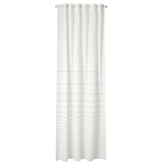 Miles Slot Top Semi Sheer Curtain