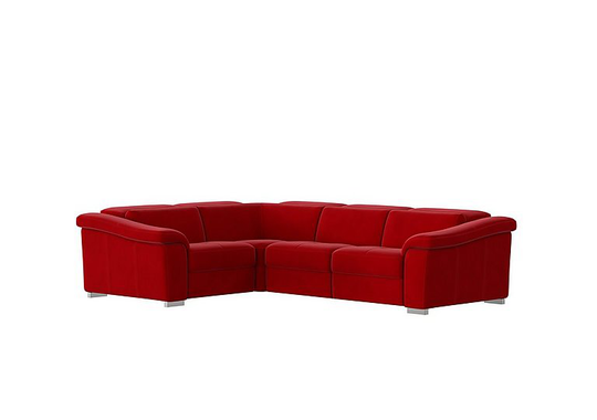Nicoletti - Galileo Fabric Corner Power Recliner Sofa - Red