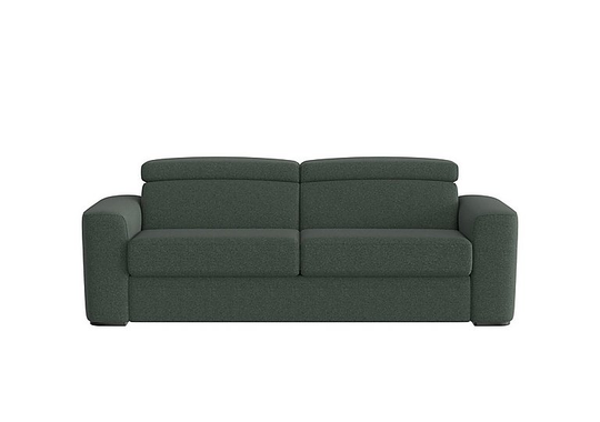 Infinity 3 Seater Fabric Sofa Bed - Green- World of Leather