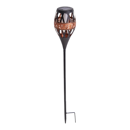 LED solar ground spike H: 85cm with flame effect; Flame Light