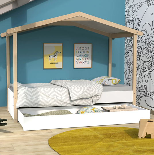Hulbert 90 x 190cm House Bed with Drawer