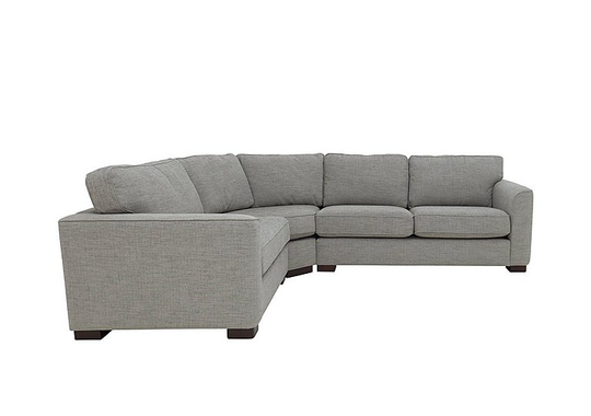 Elora Fabric Corner Sofa - Grey