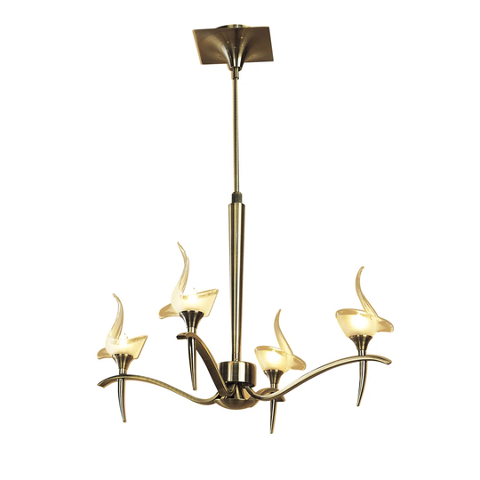 Viena AB Telescopic Pendant 4 Light in , 53cm x 55cm x 73cm