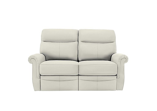 G Plan - Avon 2 Seater Leather Manual Recliner Sofa - Grey