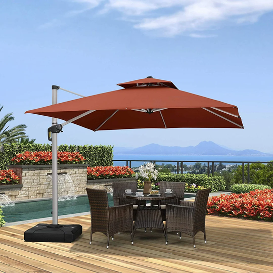 Mykel 2.7m Square Cantilever Parasol