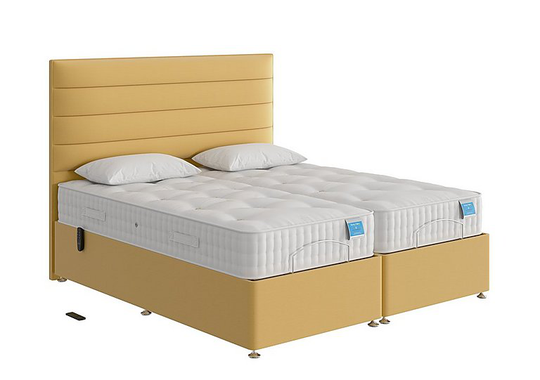 Sleep Story - Natural Comfort Adjustable Divan Bed - King Size - Yellow