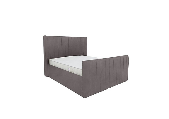 Eira High Foot End Bed Frame - King Size - Grey