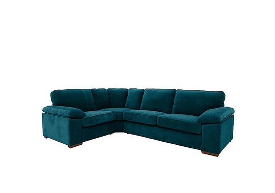 Home Small Fabric Corner Sofa - Teal