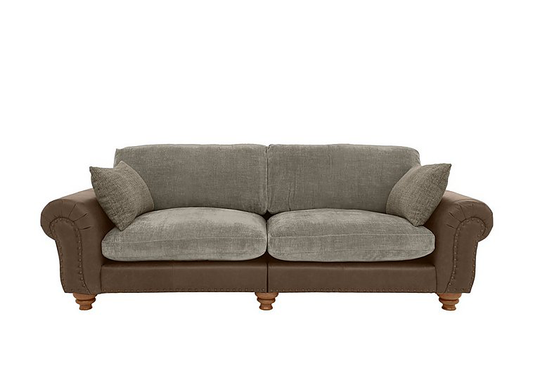 Alexander and James - Lincoln Large Split Frame Classic Back Sofa - Brown