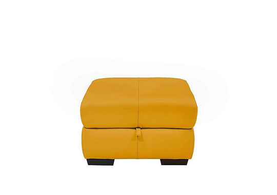 Elixir Leather Storage Footstool- World of Leather